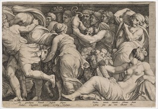 The punishment of Niobe (eighth plate), 1594, copperplate engraving, sheet: 26.3 x 38.5 cm (trimmed