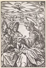 The Holy Family with Anna and Joachim, 1512, woodcut, sheet: 22.5 x 15.3 cm, U. r., dated and