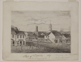 William Asa Raymond, American, 1819 - 1854, Port of Detroit 1837, ca. 1837, graphite pencil on