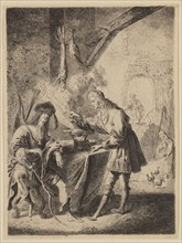 Pieter Rodermont, Dutch, after Rembrandt Harmensz van Rijn, Dutch, 1606-1669, Esau Selling His