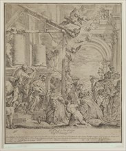 Carlo Sacchi, Italian, 1617-1706, after Paolo Veronese, Italian, 1528-1588, Adoration of the Magi,