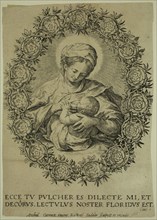Raphael Sadeler I, Netherlandish, 1560-1632, after Annibale Carracci, Italian, 1560-1609, Virgin
