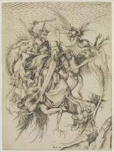 Martin Schongauer, German, 1450-1491, Temptation of Saint Anthony, between 1470 and 1475, engraving