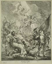 Cornelis Schut, Flemish, 1597-1655, The Conversion of Saint Paul, 17th century, etching printed in