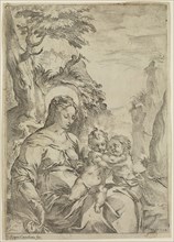 Vespasiano Strada, Italian, 1582-1622, Virgin, Infant Jesus and Saint John, between 16th and 17th