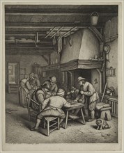 Jonas Suyderhoef, Dutch, 1613-1686, after Adriaen van Ostade, Dutch, 1610-1685, Peasant Interior
