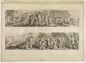 Nicolas Henri Tardieu, French, 1674-1749, after Giulio Romano, Italian, 1499-1546, The Taking of