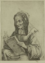 David Teniers the Younger, Flemish, 1610 - 1690, The Reader, 17th century, etching printed in black