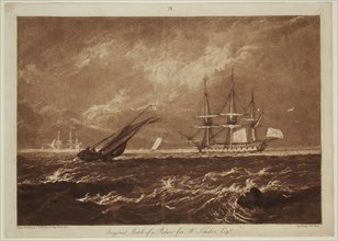 Joseph Mallord William Turner, English, 1775-1851, The Leader Sea Piece, 1809, etching and