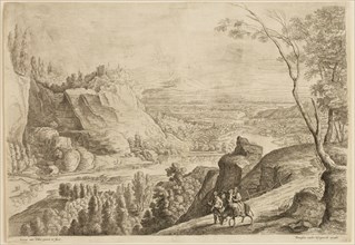 Lucas van Uden, Flemish, 1595-1673, The Flight into Egypt, 17th Century, Etching and engraving