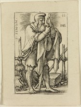 Hans Sebald Beham, German, 1500-1550, Simon, ca. 1545, Engraving printed in black ink on wove