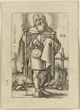 Hans Sebald Beham, German, 1500-1550, Saint James Major, ca. 1545, Engraving printed in black ink