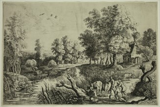 Lucas van Uden, Flemish, 1595-1673, after Peter Paul Rubens, Flemish, 1577-1640, A Village Near a