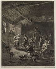 Jan de Visscher, Dutch, 1636-1692, after Nicolaes Berchem, Dutch, 1620-1683, Ball, 17th Century,