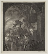 Cornelius Visscher, Dutch, 1619-1662, after Adriaen van Ostade, Dutch, 1610-1685, Strolling