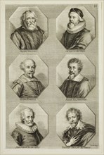 Johann Georg Waldreich, German, 1680-1680, Portraits of Adam van Noort, Otto Veen, Guido Reni, Adam