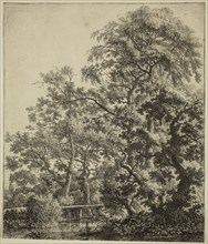 Anthonie Waterloo, Dutch, 1610-1690, Small Bridge over a Stream, 17th century, etching and drypoint