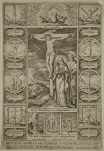 Anton Wierix, Netherlandish, 1552-1624, Jerome Wierix, Netherlandish, 1553-1619, The Crucifixion,