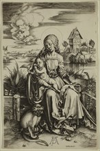 Jerome Wierix, Netherlandish, 1553-1619, after Albrecht Dürer, German, 1471-1528, The Virgin with