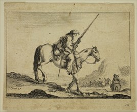 Claude Goyrand, French, 1620-1662, after Stefano della Bella, Italian, 1610-1664, Soldier on