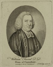 Thomas Worlidge, English, 1700-1766, William Freind D. D. Dean of Canterbury, 18th century, etching