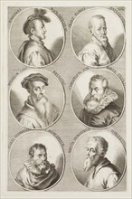 Jacob von Sandrart, German, 1630-1708, Portraits of Johann Pocksberger, Frans Floris, William