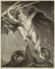 William Blake, English, 1757-1827, after Henry Fuseli, Swiss, 1741-1825, Tornado, 1795, Engraving,