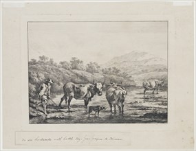 Jean Jacques de Boissieu, French, 1736-1810, after Nicolaes Berchem, Dutch, 1620-1683, Landscape
