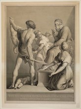 Pietro Anderloni, Italian, 1784-1849, after Raphael, Italian, 1483-1520, Judgment of Solomon, 1845,