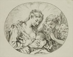 François Boucher, French, 1703-1770, Madonna and Child Adored by Angels, between 1703 and 1770,