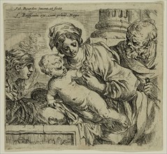 Sébastien Bourdon, French, 1616-1671, The Holy Family and Saint Catherine, between 1616 and 1671,