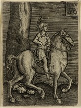 Abraham de Bruyn, Netherlandish, 1540-1587, Roman Emperor on Horseback, 1566, engraving printed in