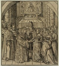 Leonhard Beck, German, 1480-1542, after Hans Burgkmair, German, 1473-1531, The Betrothal of the