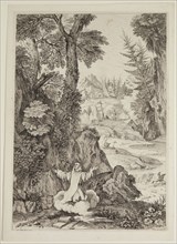 Adrian van der Cabel, Dutch, 1631-1705, Saint Bruno, mid to late 17th century, etching printed in