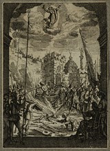 Unknown (French), after Jacques Callot, French, 1592-1635, Martyre de St. Jean L'Evangeliste,