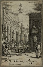 Jacques Callot, French, 1592-1635, Martyre de Saint Thaddee, between 1630 and 1635, etching printed