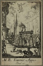 Jacques Callot, French, 1592-1635, Martyre de Saint Simon, between 1630 and 1635, etching printed