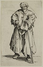 Jacques Callot, French, 1592-1635, Le mendiante obese aux yeux baisses, late 16th/mid 17th Century,