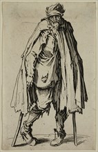Jacques Callot, French, 1592-1635, Le mendiant aux bequilles et a la besace, early 17th century,
