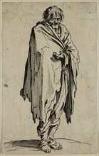 Jacques Callot, French, 1592-1635, Le mendiante a la tete decouverte, early 17th century, etching