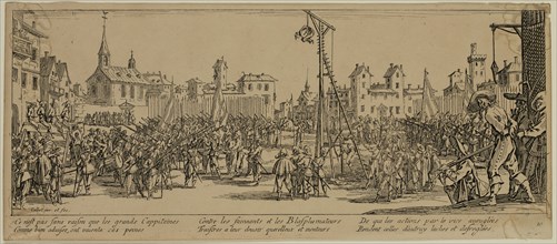 Unknown (French), after Jacques Callot, French, 1592-1635, L'Estrapade, between late 18th and 19th