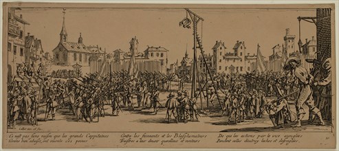 Unknown (French), after Jacques Callot, French, 1592-1635, L'Estrapade, between late 18th and 19th