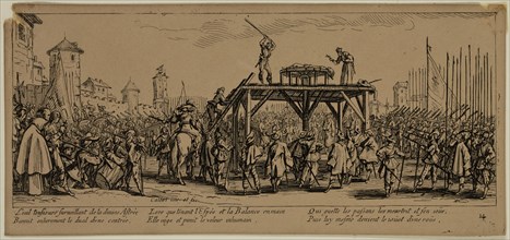 Unknown (French), after Jacques Callot, French, 1592-1635, La roue, between late 18th and 19th