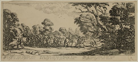 Unknown (French), after Jacques Callot, French, 1592-1635, Decouverte des malfaiteurs, between late