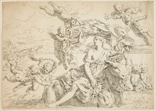 Simone Cantarini, Italian, 1612-1648, after Guido Reni, Italian, 1575-1642, The Rape of Europa,