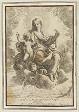 Domenico Maria Canuti, Italian, 1620-1684, Virgin of the Rosary, between 1620 and 1684, etching