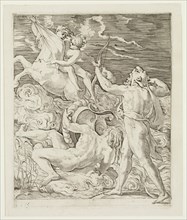 Gian Jacopo Caraglio, Italian, 1500-1570, Hercules Killing the Centaur Neseus, between 1500 and