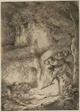 Giovanni Benedetto Castiglione, Italian, 1616 - 1670, Finding of the Bodies of Saint Peter and