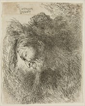 Giovanni Benedetto Castiglione, Italian, 1616 - 1670, Old Man Wearing a Fur Cap, Facing Left, 17th
