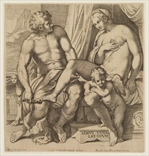 Carlo Cesio, Italian, 1626-1686, after Annibale Carracci, Italian, 1560-1609, Venus and Anchises,